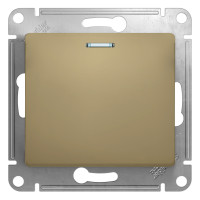 GLOSSA 1-клавишный ПЕРЕКЛЮЧАТЕЛЬ с подсветкой, сх.6а, 10АХ, механизам, ТИТАН GLOSSA 1-клавишный ПЕРЕКЛЮЧАТЕЛЬ с подсветкой, сх.6а, 10АХ, механизам, ТИТАН