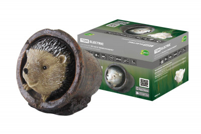 Светильник ПП-2019 "Ежик в кашпо" на солнечных батареях, 14,5x11x11 см, TDM Electric, SQ0330-0170