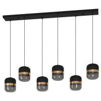 39921 Подвесной потолочный светильник (люстра) SINSIGA, 6x40W, E27, L1395, B270, H1500, сталь, черны