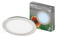 Светильник ультратонкий встраиваемый светодиодный "Даунлайт" СВО (хром) 18 Вт 4000К TDM Electric, SQ0329-0016