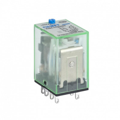 Chint Промежуточное реле с кнопкой тестирования NJDC-17(D)/2ZS 2 конт. с инд. LED 5А DC12В (R), 651136