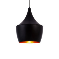 Arte Lamp CAPPELLO, Подвес, цвет арматуры - черный, цвет плафона/декора - ЧЕРНЫЙ, 1х40W E27, A3407SP-1BK