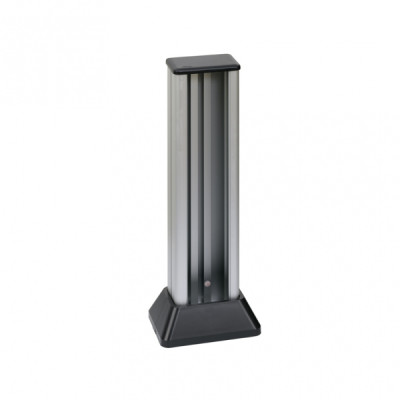 Simon Cima 500 Алюминий/Графит Миниколонна 2-сторонняя на 6 модулей, 471х126,5(158)х109,5(181) мм, 52550223-033