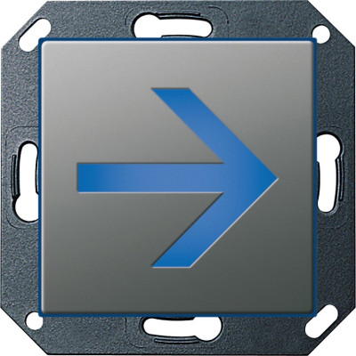 279820 - Gira E22 Светодиодный указатель с пиктограммой "стрелка", сталь