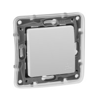 Legrand Переключатель одноклавишный IP44 - Legrand Etika - 10А 250В безвинтовые зажимы - белый, 672200