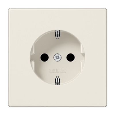 Штепсельная розетка SCHUKO 16А / 250В, пружинные зажимы; дюропласт; слоновая кость; LS990, LS1520