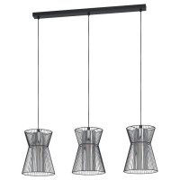 99634 Подвесной потолочный светильник (люстра) MASETA, 3x40W, E27, L930, B225, H1100, сталь/стекло,
