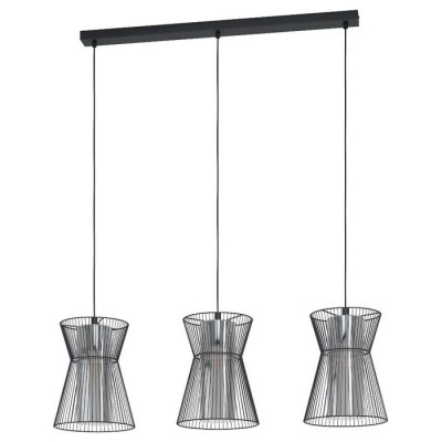 99634 Подвесной потолочный светильник (люстра) MASETA, 3x40W, E27, L930, B225, H1100, сталь/стекло,