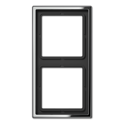 Рамка для вертикальной и горизонтальной установки, 2 поста; металл; хром; GCR, GCR2982