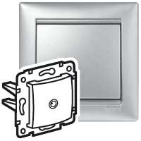 Legrand Розетка TV (телевизионная) - Legrand Valena - оконечная - алюминий, 770130 Legrand Розетка TV (телевизионная) - Legrand Valena - оконечная - алюминий, 770130