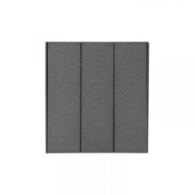 Выключатель STRONG 3 кл 10А с/у графит KRANZ, KR-78-0707-6