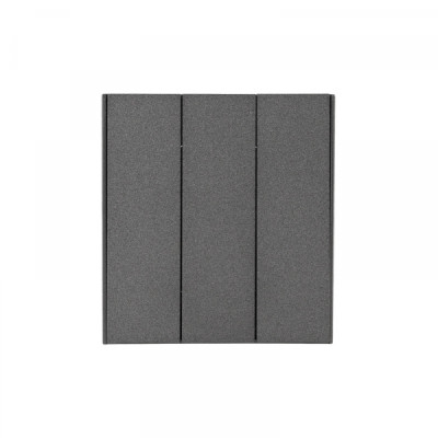 Выключатель STRONG 3 кл 10А с/у графит KRANZ, KR-78-0707-6
