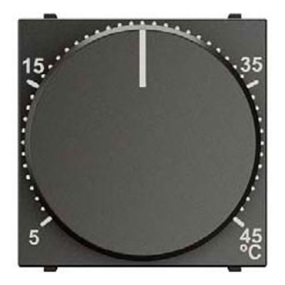 N2240.3 AN - Механизм терморегулятора для тёплых полов с выносным датчиком температуры, 10А/250В, серия Zenit, цвет антрацит - 2CLA224030N1801