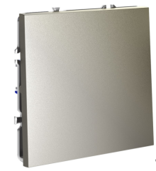 Перекрестный переключатель встраиваемый VOLTUM S70 одноклавишный 10А, (шелк), VLS010504