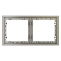 Рамка пластиковая VOLTUM S70 на 2 поста, (шелк), VLS100204