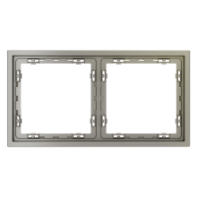 Рамка пластиковая VOLTUM S70 на 2 поста, (шелк), VLS100204