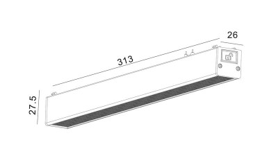 Светильник трековый DL-SLIM-DFWH-12-CCT 48В 12Вт 2700-6000К SWG PRO бел. DesignLed 00-00022077