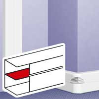 Legrand Перегородка несущая - для кабель-каналов DLP 65х150/195/220 - 2 м - белый, 010473