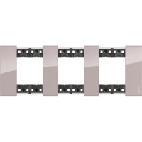 KA4802M3DM Bticino LIVING NOW. Декоративная рамка 3 поста (2+2+2 модуля).Цвет "Аура", KA4802M3DM