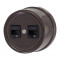 BIRONI Лизетта Пластик Коричневый Розетка 2-ая RJ45, B1-302-22