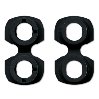 Монтажная вставка для установки разъёмов для акустики (арт.: LPK63RT, LPK63SW) или RCA аудиоразъемов (арт.: CIB 63) в крышке для 2-х разъемов (арт.: ***562***, ***962***); черный; Аксессуары, 63WBT