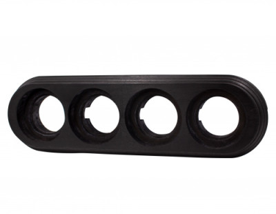 BIRONI Лизетта Бук Угольно-черный Рамка 4-ая на бревно 280мм, BFC28-640-119