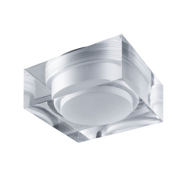 Lightstar 070244 Светильник ARTICO QUA LED 5W 400LM ХРОМ/ПРОЗРАЧНЫЙ/МАТОВЫЙ 4000K (в комплекте)