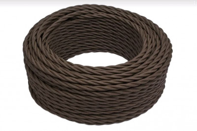 Bironi Провод 3*0,75 Коричневый (матовый) 10м, B1-432-72-10