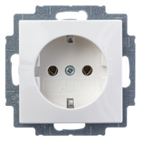 2CKA002011A3855 - Basic55 Розетка 2К+З 16А 250В~, альпийский белый, ABB