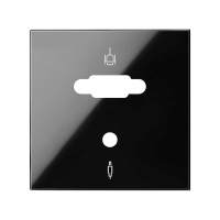 Simon 10000091-138 Накладка розетки VGA + Mini-Jack цвета черный глянец S100