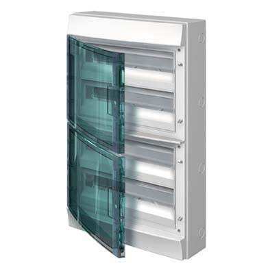 65P18X42A - Бокс настенный 72М прозрачная дверь Mistral65 (с клемм)