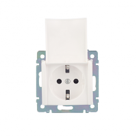 Legrand Розетка с заземлением - Legrand Valena - со шторками с защитной крышкой 16А 250В винтовые зажимы - белый, 694270