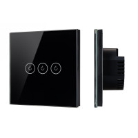 050046 - Выключатель сенсорный SWT-OMALI-S03-ZB-BK (250V, 10A, Zigbee) (Arlight, Стекло)