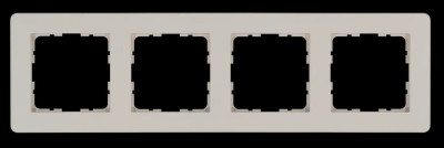 Рамка G-Flex  4-постовая, цвет Тауп, G1104T, Jasmart Electric