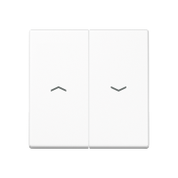 Двойная клавиша с символами "стрелки" для балансирных механизмов выключателей (кнопок), в комплекте с AS90-5HP (крепежный элемент), возможно IP44; дюропласт; белый; A500, A595PWW