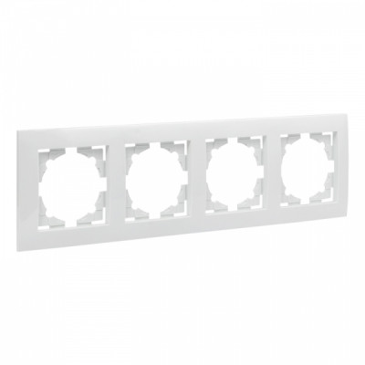 Валенсия рамка 4-местная белая EKF PROxima