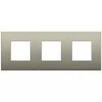 Vimar Накладка CLASSIC на 6 модулей (2+2+2) расстояние между центрами 71мм шампань матовый, 19644.13