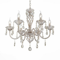 Evoluce SL139.503.06 Светильник подвесной Слоновая кость, Золото/Прозрачный E14 6*40W