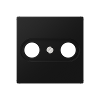 Крышка для телевизионной розетки; термопласт; черный матовый, A561BFPLTVSWM