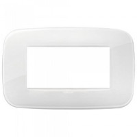 Vimar Накладка ROUND на 4 модуля REFLEX ледяная, 19684.66