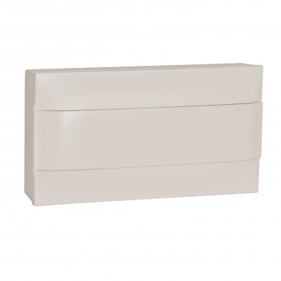 137606 Пластиковый щиток Legrand Practibox S, навесной, цвет двери "Белый", 1X18