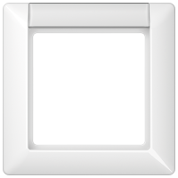 Рамка 1-кратная для вертикальной и горизонтальной установки с полем для надписи; белая, AS581NAWW Рамка 1-кратная для вертикальной и горизонтальной установки с полем для надписи; белая, AS581NAWW