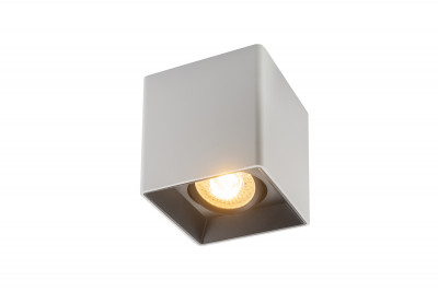Denkirs DK3030-WB Светильник накладной IP 20, 10 Вт, GU5.3, LED, белый/черный, пластик