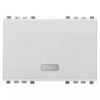 Vimar Клавиша на 3 модуля с диффузором ,серебро матовое, 20028.N