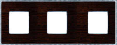 FD01453WCB Fede Belle Epoque Wood Рамка 3-ная, Wenge-Bright Chrome