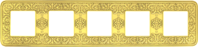 FD01375OB Fede Emporio Рамка 5-ная, Bright Gold