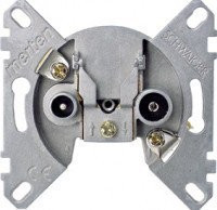 Мех-зм антенной розетки широкополосной TV/FM/SAT 2/10 дБ проходной (max 13) Мех-зм антенной розетки широкополосной TV/FM/SAT 2/10 дБ проходной (max 13)