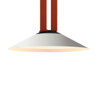 Denkirs DK5564-WH+BK Трековый светильник Belty Flow со светодиодом d300mm H71mm 48V 12W 120° 4000K IP20 белый с черным алюминий