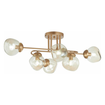 Evoluce SLE155702-06 Светильник потолочный Золотистый/Янтарный E14 6*40W