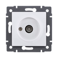 Розетка TV (папа), белый Kollinger REA-007WH для Aspekt, Eleganz, Reflex Розетка TV (папа), белый Kollinger REA-007WH для Aspekt, Eleganz, Reflex